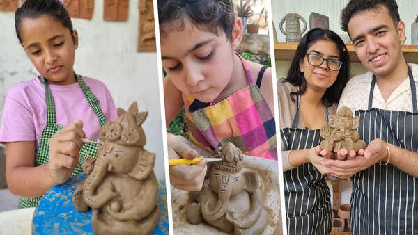'The idol-making process deepens one’s connection with Ganpati' (Pics: @wildfernpotterystudio)