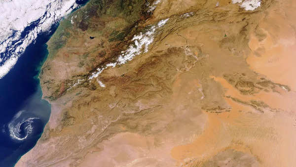 The Sahara desert from orbit