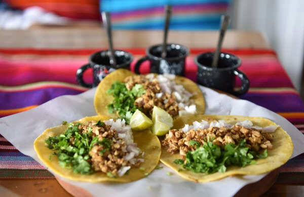 Tacos being offered in Mexico Lindo (PC : Sukanta Mukherjee/TOI)