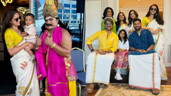Keerthy Suresh celebrating Onam in Dubai