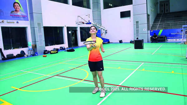Palak Kohli preparing at the 50-day national camp, which was organised at Dr Shakuntala Misra National Rehabilitation University Palak Kohli preparing at the 50-day national camp, which was organised at Dr Shakuntala Misra National Rehabilitation University