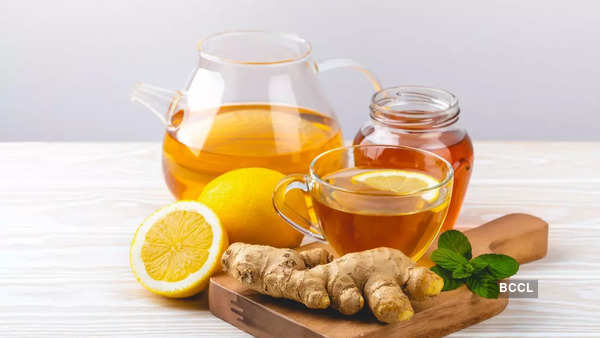 Ginger and lemon tea