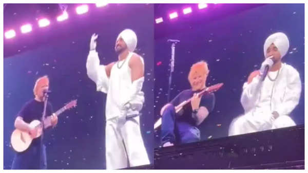 Viral Alert Ed Sheeran Sings In Punjabi With Diljit Dosanjh During His