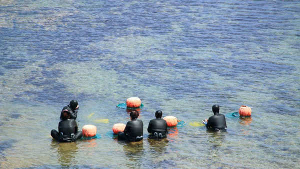 Many of these divers are in their old age, but they can still dive with such agility and endurance.