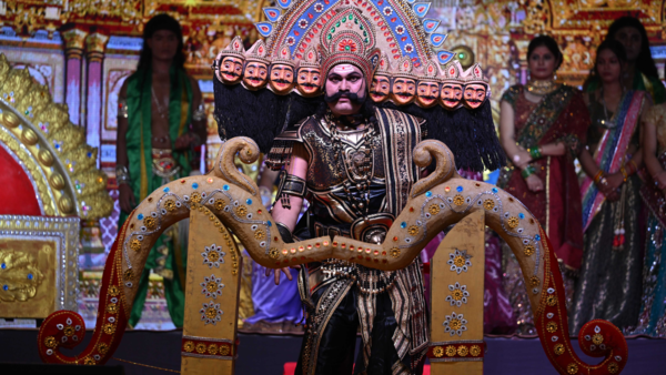 A glimpse from the Ramlila organised at the Embassy of Nepal