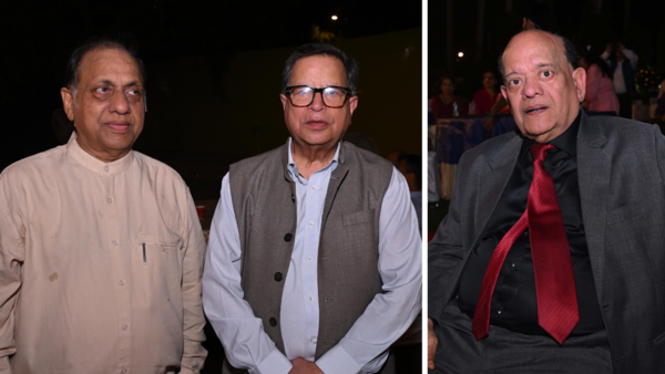 L-R: Pradeep Sharan, Dhiraj Dhar Gupta and Surender Sharma