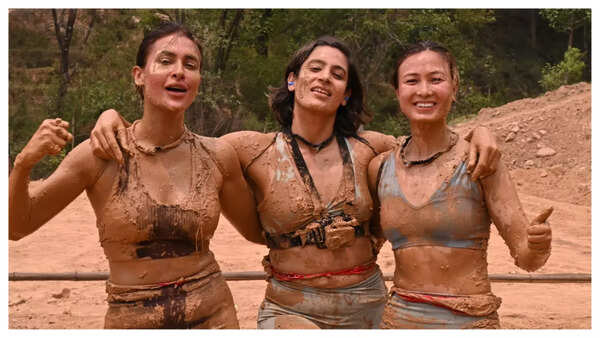 Pavitra Punia, Arushi Chawla, Eksha Kerung in Reality Ranis of the Jungle