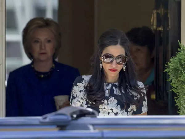 Huma Abedin with Hillary Clinton