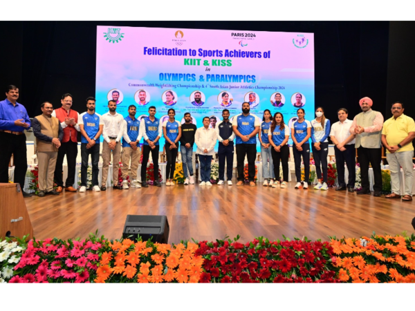 Seventeen KIIT Athletics Who Participated in Paris Olympics & Paralympics Felicitated By Varsity – Times of India