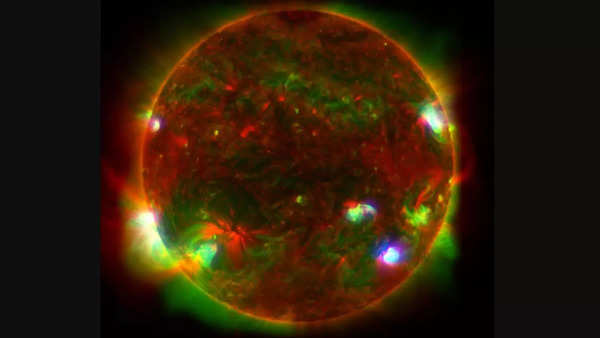 The Sun: A three-telescope perspective