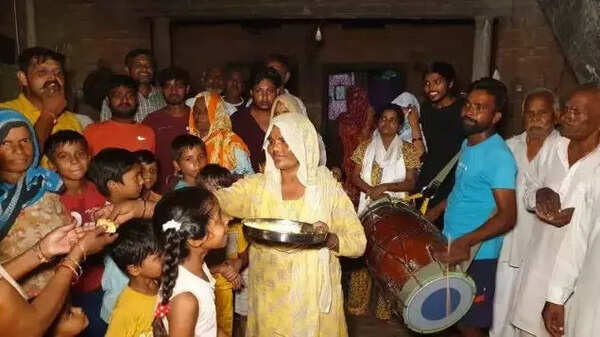 The air crackled with joy and neighbours lined up to embrace Rajendra and his family.