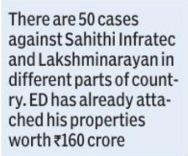 Missing for 2 years, Sahiti Infratec MD tracked down in Hyderabad, held by ED