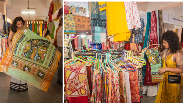 Buying a sari for pre-Pujo expo is like an yearly tradition for some