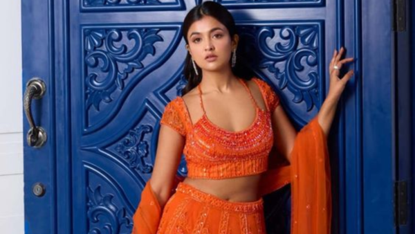 Orange lehenga