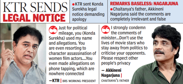 KTR sends legal notice