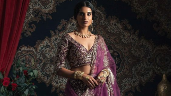 Purple lehenga