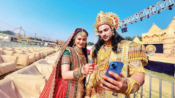 BTS from Luv Kush Ramlila rehearsal