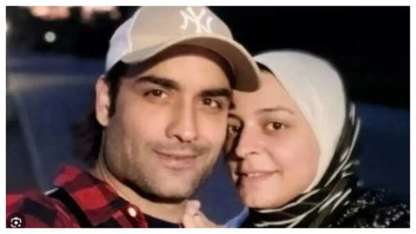 Vivian Dsena with his wife Nouran Aly