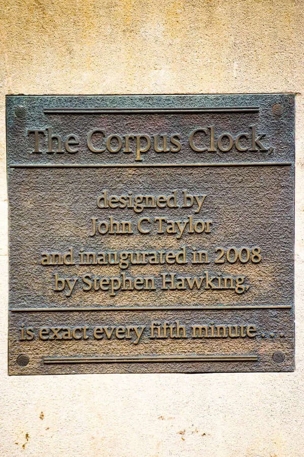 This clock was unveiled 2008 by great physicist Stephen Hawkin