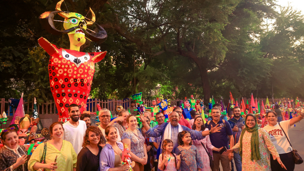 Posing with Ravana!