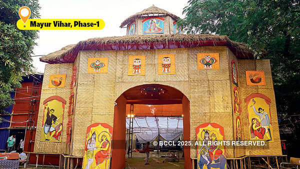 Milani Cultural and Welfare Association’s pandal is on the theme of women’s empowerment