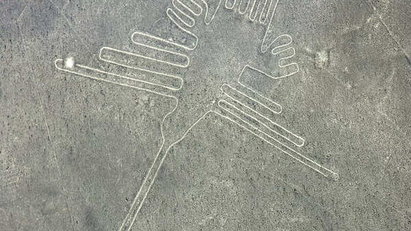 The Nazca Lines of Peru (Designed as a humming bird)