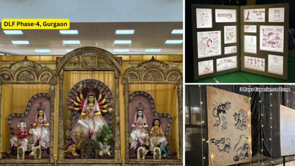 DLF City Durga Puja & Bengali Cultural Society's pandal
