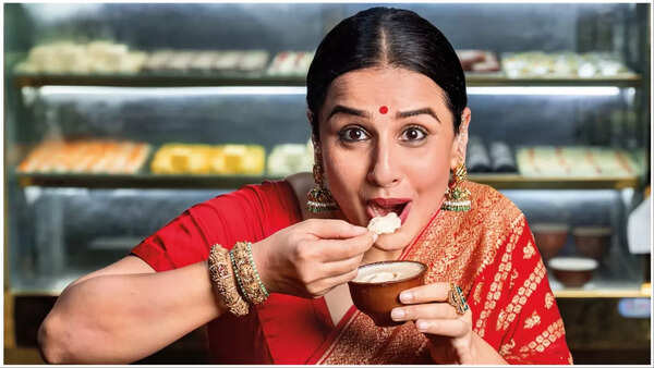 Vidya Balan has a bite of mishti doi