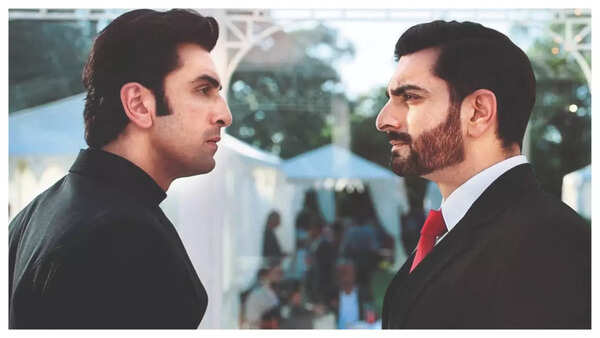 Ranbir Kapoor and Sidhaant in a still from ‘Animal’