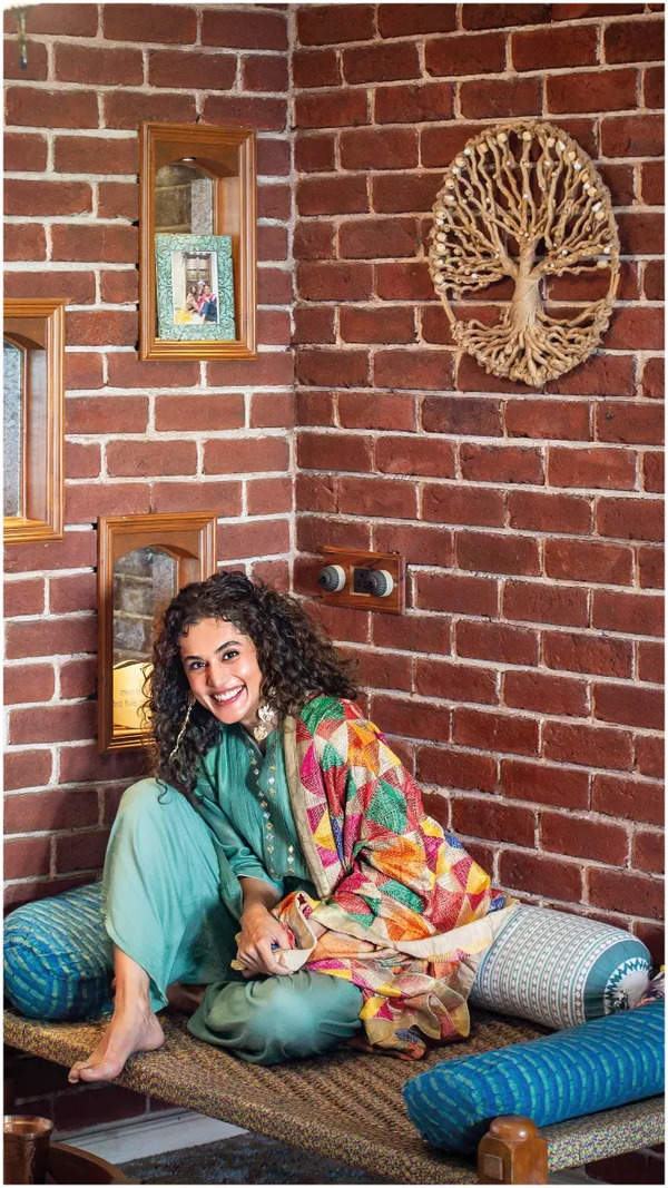 La casa de Taapsee Pannu tiene un ambiente desi