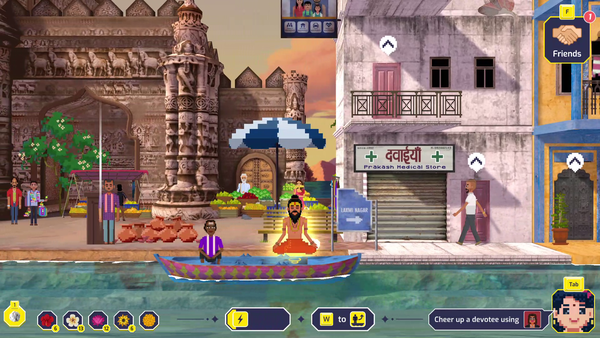 Dotson takes a boat ride in disguise as a sadhu