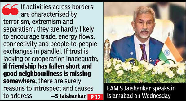 No bilateral, but Jaishankar’s visit helps India, Pak break ice