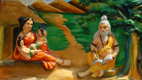 Maharishi Valmiki who gave shelter to Goddess Sita in his hermitage