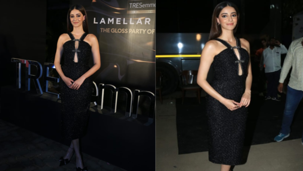 Ananya Panday in stunning black dress