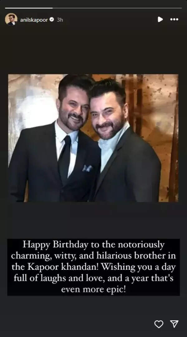 Sanjay Kapoor receives adorable birthday wishes from brother Anil