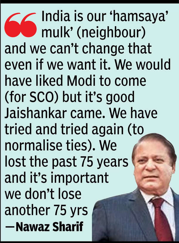 India is our 'Humsaya Mulk': Nawaz Sharif