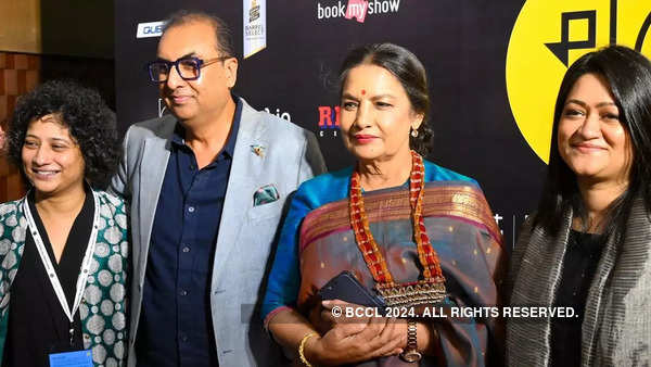 Maitreyee Dasgupta, Festival co-director with Festival director Shivendra Singh Dungarpur , Shabana Azmi and Deepti D’Cunha, artistic director of MAMI