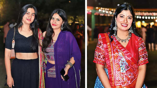 (L) Kadrika and Krisha (R) Nandini Goel