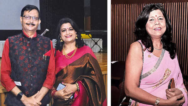 (L) Chandra Shekhar and Ragini Varma (R) Jyoti Sinha