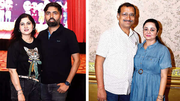 (L) Divyani and Ram ji Singh (R) Mayank and Himani