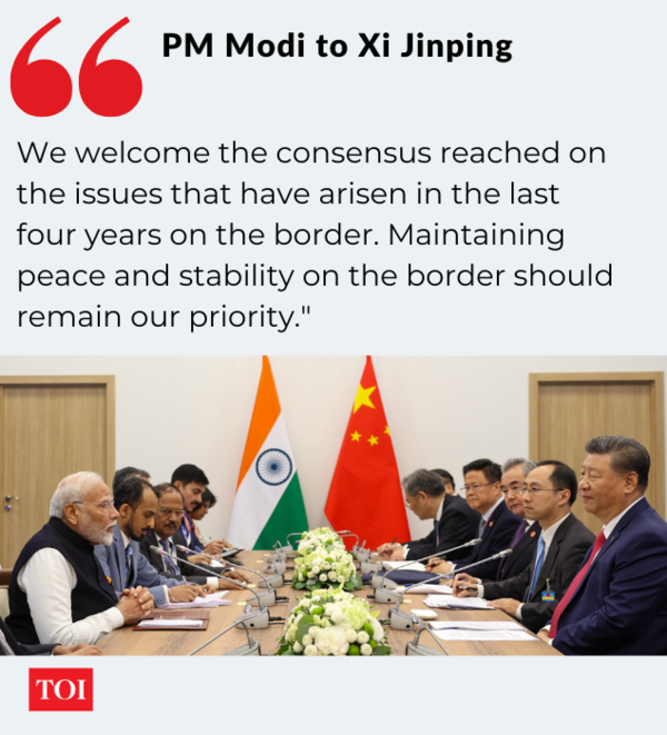 What PM Modi told Xi Jinping