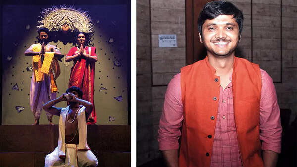 (L) A scene from the play (R) Parvindar Singh