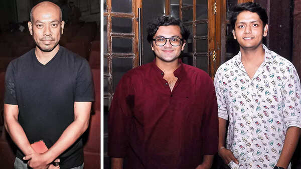 (L) Joy Maisnam (R) Kartum Teraiya and Akash Kumar