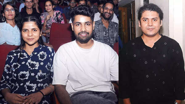 (L) Vaishnavi and Sangam Kumar (R) Ashwish Mishra