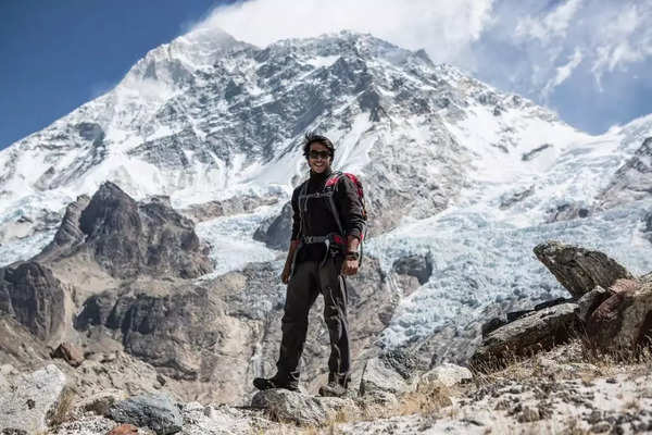 Arjun climbing Makalu, the fifth highest mountain on Earth (Photo: Arjun Vajpai)