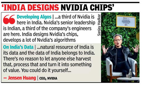 A third of Nvidia is here in India: CEO