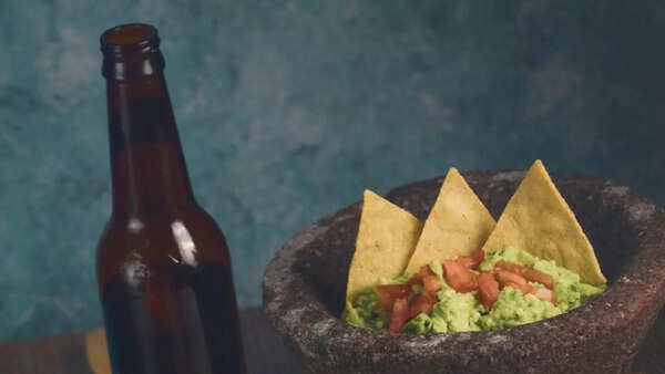 Guacamole and chips