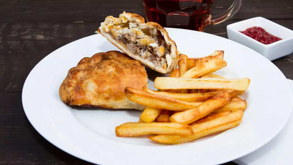 Pasties and Detroit-style potato chips