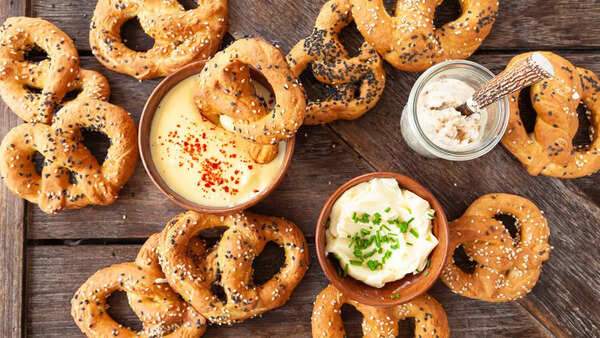 Soft pretzels and Tastykakes