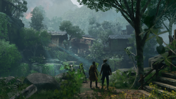 Environmental art direction shines in outdoor sequences, displaying the game's artistic ambitions despite its technical constraints